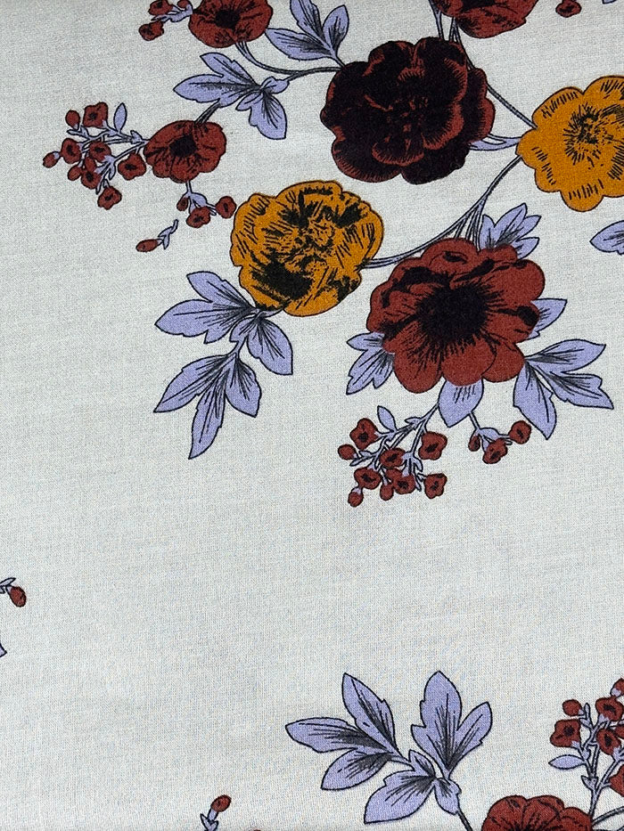 Cool grey floral baati dress showing the soft floral print