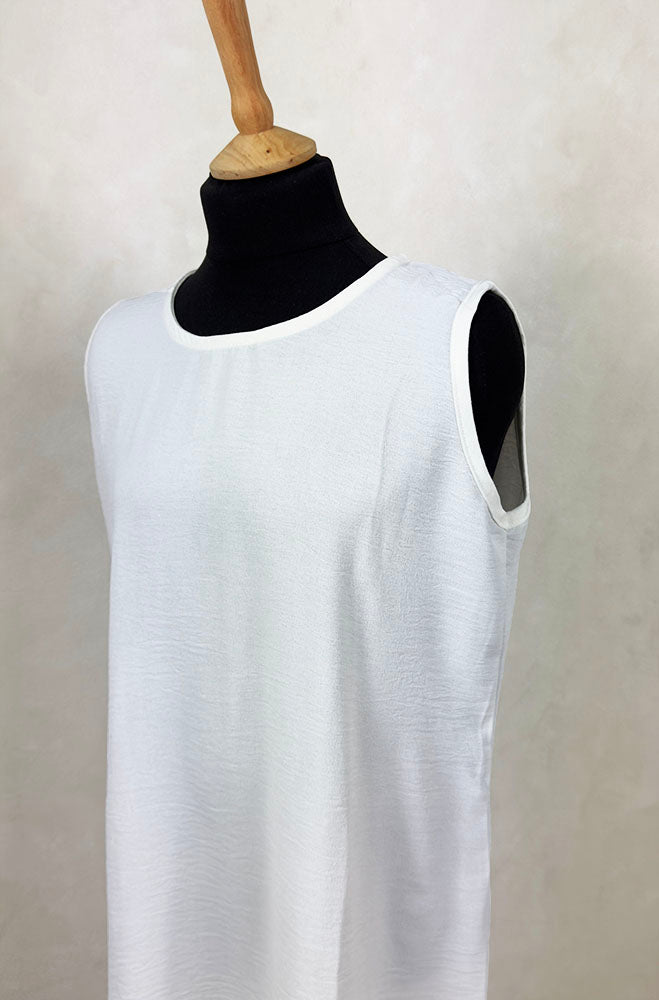 Children's white satin inner slip underdress
