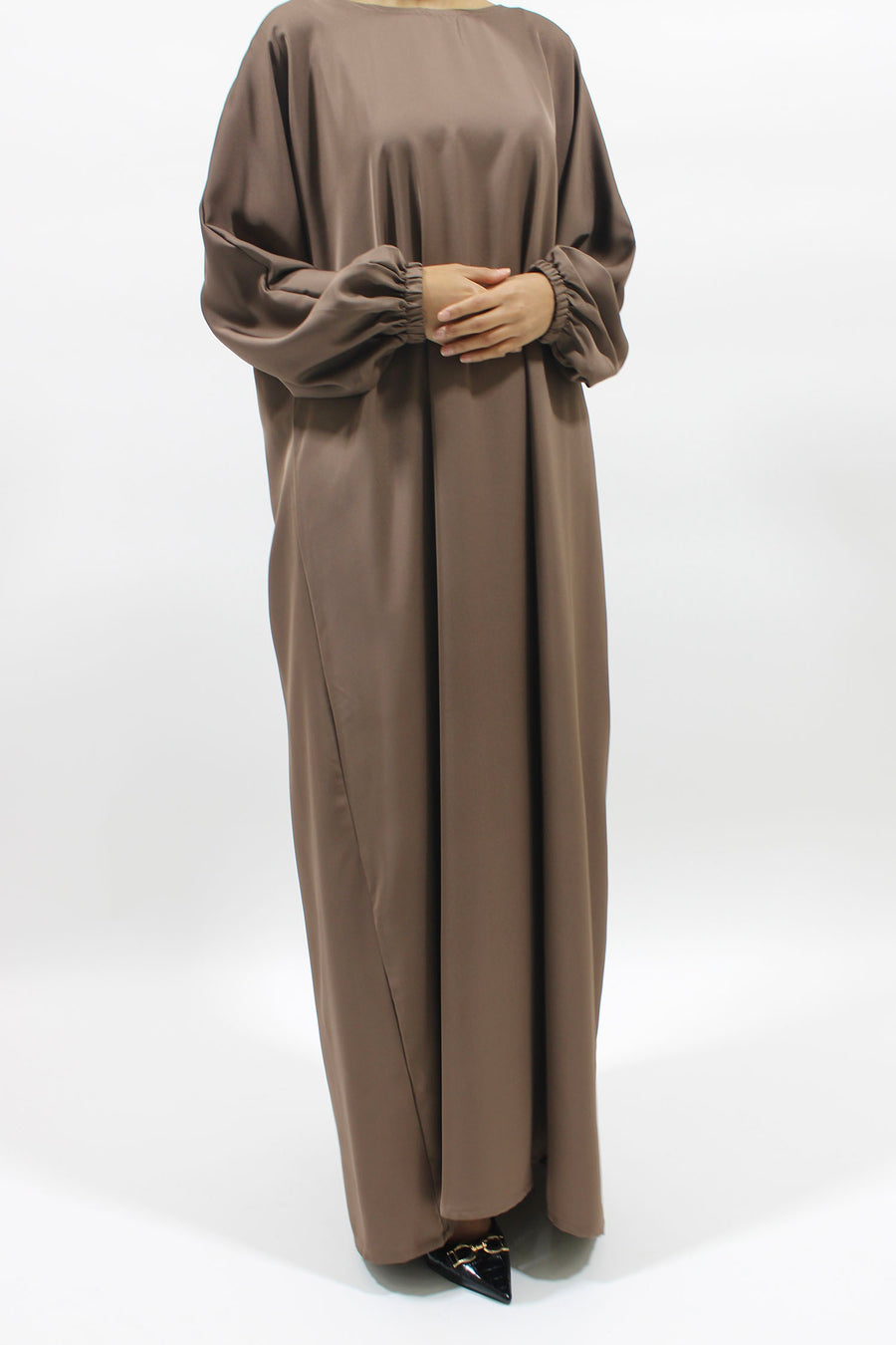 Dark beige matching niqab