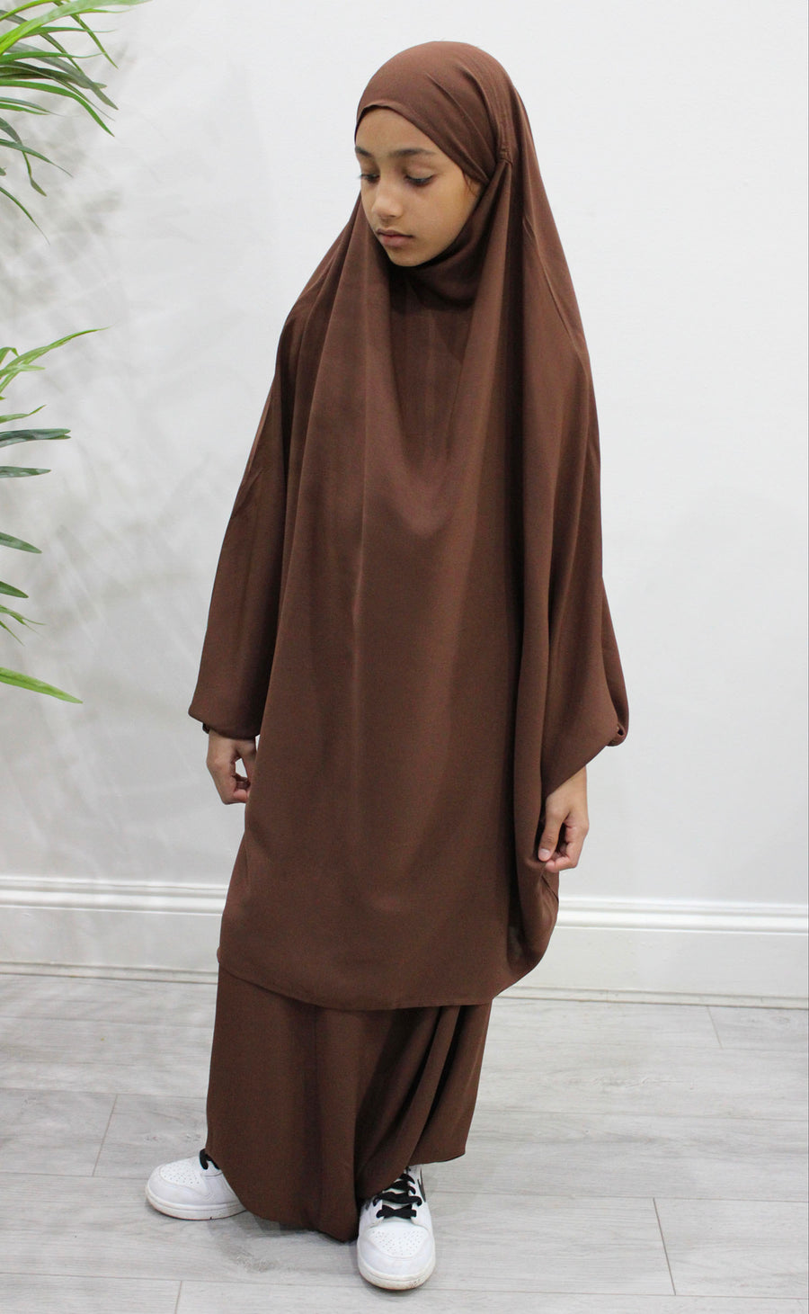 Chocolate harem sarouel trousers with elasticated waist