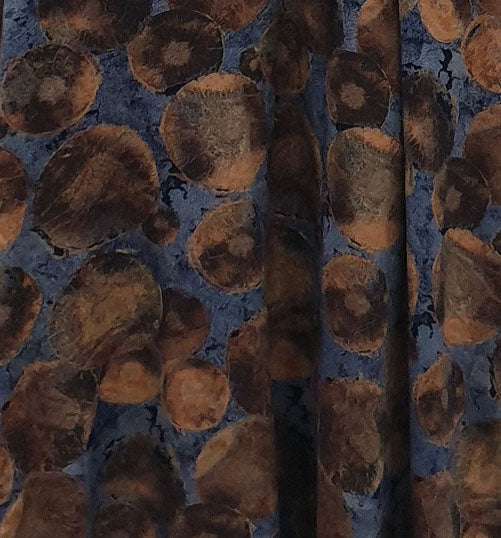 Floral print and pocket detail on the brown-tone cotton maxi dress